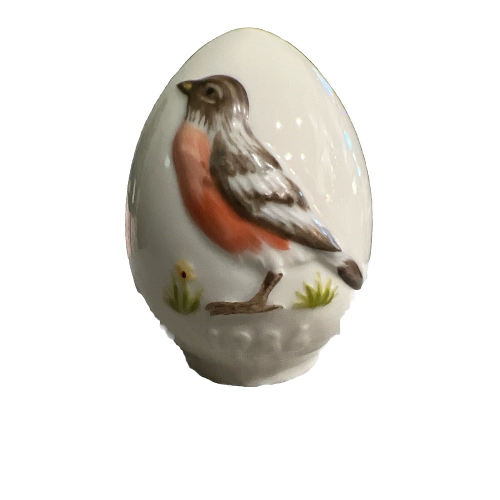 Goebel Egg West Germany Bird 1986 Vintage Decor
